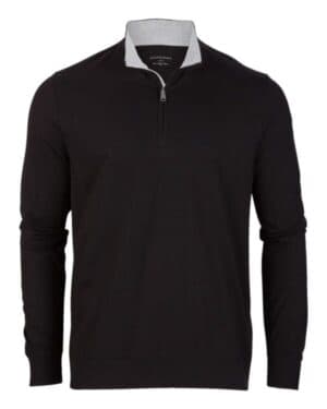 BLACK Boxercraft BM5205 alumni quarter-zip pullover