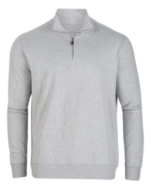 OXFORD HEATHER Boxercraft BM5205 alumni quarter-zip pullover