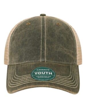 BLACK/ KHAKI Legacy OFAY youth old favorite trucker cap