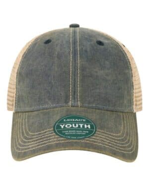 NAVY/ KHAKI Legacy OFAY youth old favorite trucker cap