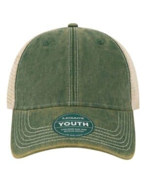 DARK GREEN/ KHAKI Legacy OFAY youth old favorite trucker cap