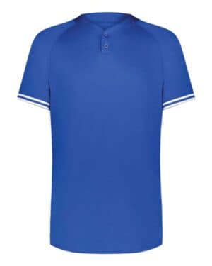 ROYAL/ WHITE Augusta sportswear 6905 cutter henley jersey