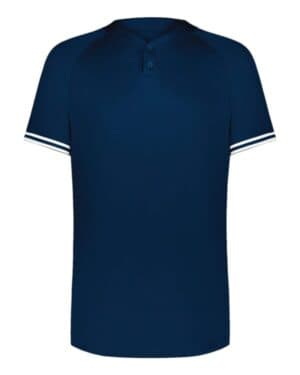NAVY/ WHITE Augusta sportswear 6906 youth cutter henley jersey