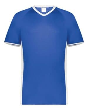 ROYAL/ WHITE Augusta sportswear 6907 cutter v-neck jersey