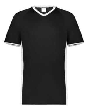 BLACK/ WHITE Augusta sportswear 6908 youth cutter v-neck jersey