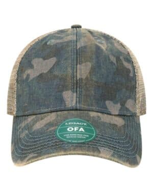 NAVY FIELD CAMO/ JAVA Legacy OFA old favorite trucker cap