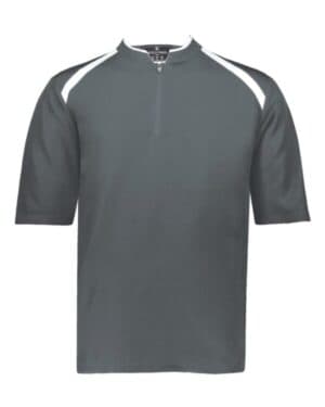 GRAPHITE/ WHITE 229581 clubhouse short sleeve quarter-zip pullover