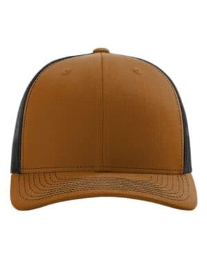 CARMEL/ BLACK Richardson 112 snapback trucker cap