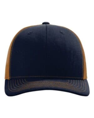 NAVY/ CARMEL Richardson 112 snapback trucker cap