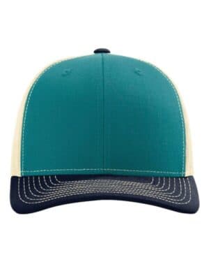 BLUE TEAL/ BIRCH/ NAVY Richardson 112 snapback trucker cap