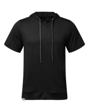 BLACK 222505 eco revive ventura soft knit short sleeve hoodie