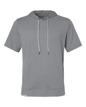 GREY HEATHER 222505 eco revive ventura soft knit short sleeve hoodie