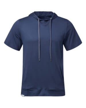 NAVY 222505 eco revive ventura soft knit short sleeve hoodie
