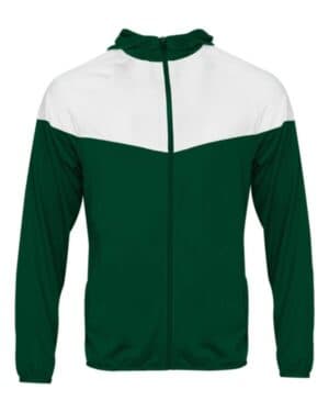 FOREST/ WHITE Badger 2722 youth sprint outer-core jacket