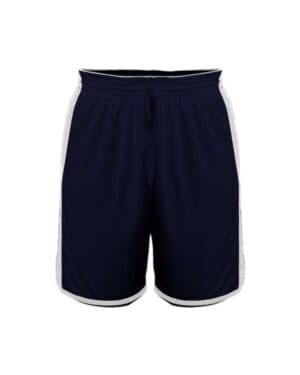 NAVY/ WHITE Alleson athletic 590PSP crossover reversible shorts