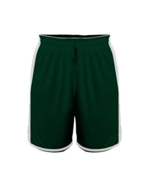 FOREST/ WHITE Alleson athletic 590PSPY crossover youth reversible shorts