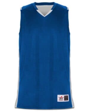 ROYAL/ WHITE Alleson athletic 590RSP crossover reversible jersey