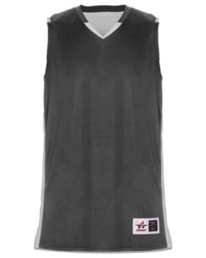 CHARCOAL/ WHITE Alleson athletic 590RSPY crossover youth reversible jersey
