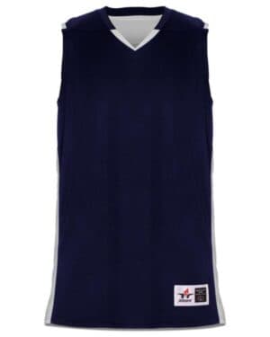 NAVY/ WHITE Alleson athletic 590RSPY crossover youth reversible jersey
