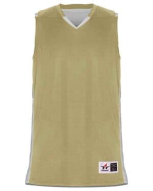 VEGAS GOLD/ WHITE Alleson athletic 590RSPY crossover youth reversible jersey
