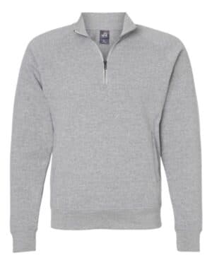 GREY TRIBLEND J america 8869 triblend quarter-zip sweatshirt