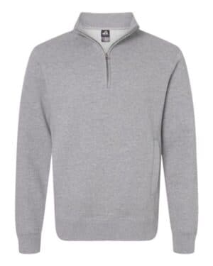 J america 8717 heavyweight fleece quarter-zip sweatshirt