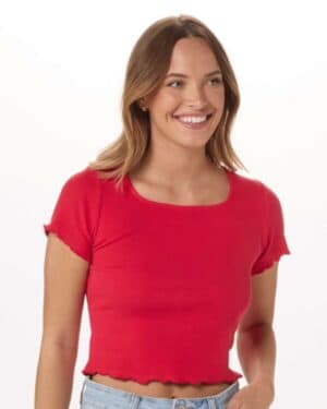 RED Boxercraft BW2403 women's baby rib t-shirt