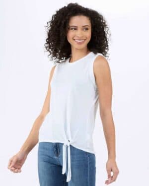 Boxercraft BW2507 women's knot front t-shirt