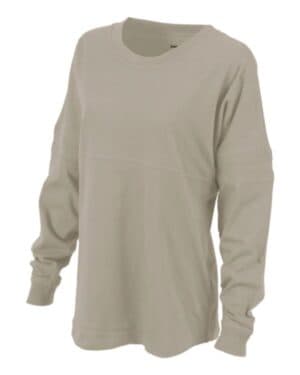 Boxercraft BW3514 women's pom pom long sleeve jersey t-shirt