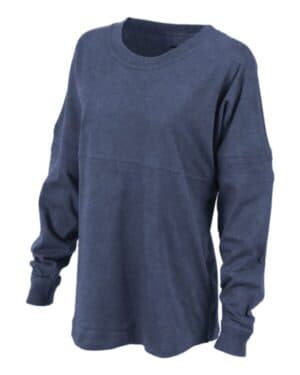 DENIM Boxercraft BW3514 women's pom pom long sleeve jersey t-shirt