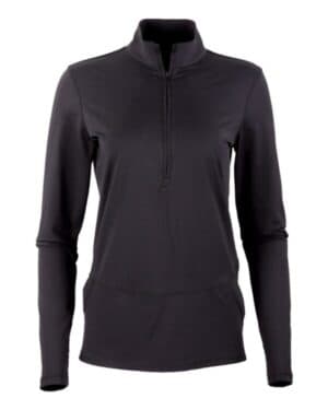 BLACK Boxercraft BW5202 woman's flex quarter-zip