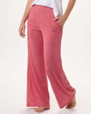 TRUE RED/ WHITE Boxercraft BW6615 women's evelyn pants