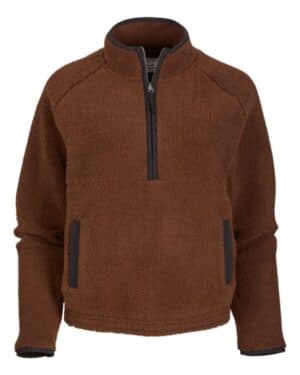 ESPRESSO Boxercraft BW8501 women's everest half-zip pullover