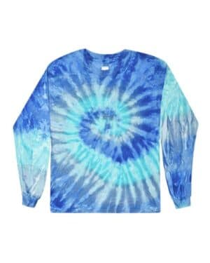 BLUE JERRY Colortone 2000Y youth tie-dyed long sleeve t-shirt