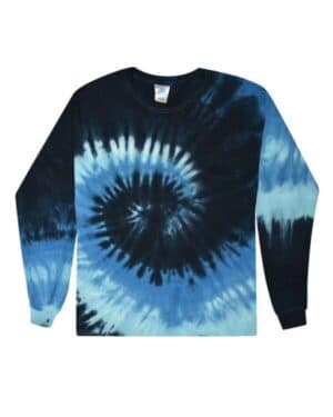 BLUE OCEAN Colortone 2000Y youth tie-dyed long sleeve t-shirt