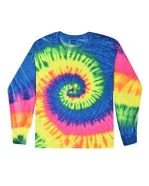 Colortone 2000Y youth tie-dyed long sleeve t-shirt