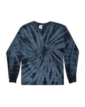 SPIDER NAVY Colortone 2000Y youth tie-dyed long sleeve t-shirt