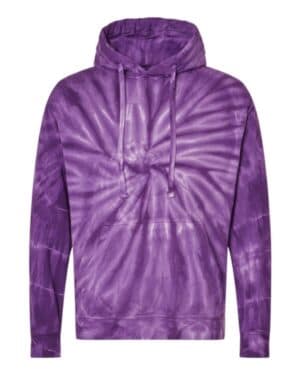 Dyenomite 854CY cyclone tie-dyed hooded sweatshirt