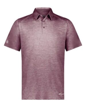 MAROON HEATHER Holloway 222572 electrify coolcore polo