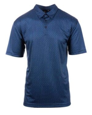 NAVY DOT Burnside 0101 golf polo