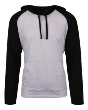 Burnside 8127 yarn-dyed hooded raglan t-shirt