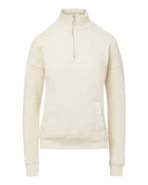 OATMEAL W20189 women's cloud fleece quarter-zip sweatshirt