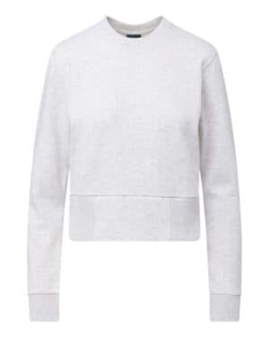 W22106 women's romi cloud fleece crop crewneck sweatshirt