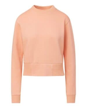 CREAMSICLE W22106 women's romi cloud fleece crop crewneck sweatshirt