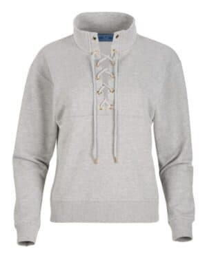 OXFORD HEATHER Boxercraft BW5401 women's lace up pullover