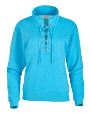 PACIFIC BLUE Boxercraft BW5401 women's lace up pullover