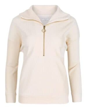 NATURAL Boxercraft BW5203 women's manchester quarter zip