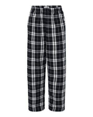 BLACK/ WHITE Boxercraft BY6624 youth flannel pants