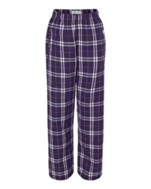 PURPLE/ WHITE Boxercraft BY6624 youth flannel pants