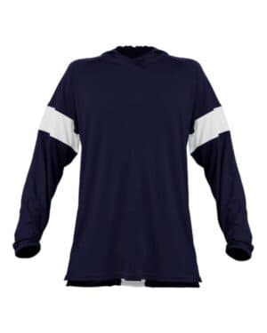 NAVY/ WHITE Alleson athletic 545LSA contender long sleeve shooter shirt